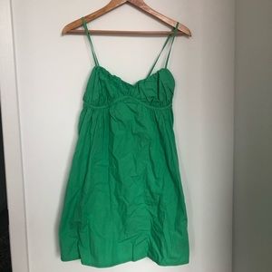 Green summer dress